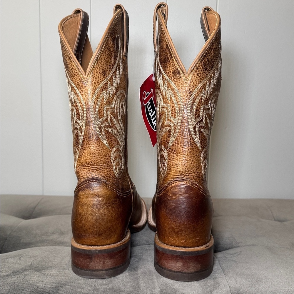 Justin 11” Llano Bent Rail Ladies' Western Boots Size 8.5 NEW - Picture 9 of 16